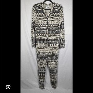 PINK Victoria’s Secret One Piece Thermal Pajamas